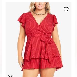 City Chic First Date Romper NWT